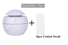 Load image into Gallery viewer, Ultrasonic Air Humidifier Wood Essential Aroma Oil Diffuser With LED Light Electric Aromatherapy Mist Maker