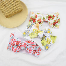 Load image into Gallery viewer, Luxury Mdoern Big Baby Kids Bows Headband Girls Floral Headwrap Elastic Hair Accessories Toddler Knotted for Girls