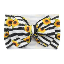 Load image into Gallery viewer, Luxury Mdoern Big Baby Kids Bows Headband Girls Floral Headwrap Elastic Hair Accessories Toddler Knotted for Girls