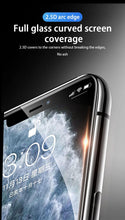 Load image into Gallery viewer, 3pcs Full Cover Protective Glass On For Iphone 11 12 13 Pro Max Tempered Glass Film Iphone X Xr Xs Screen Protector Curved Edge Anti Scratch Bubble Free Smooth Tempered Glass Screen Protector