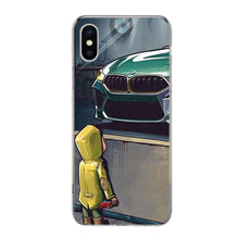Load image into Gallery viewer, Boy See Sports Car Drift Phone Case For Iphone 14 11 12 13 Pro Max Xr X Xs Mini 8 7 Plus 6 6s Se 5s Soft Silicone Gel Cover For Iphone