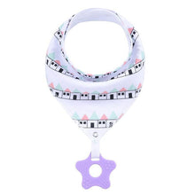 Load image into Gallery viewer, 100% Organic Cotton Super Absorbent And Soft Unisex Baby Bandana Drool Bibs And Teething Toys For Newborn