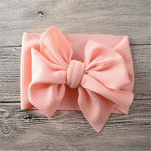 Load image into Gallery viewer, Newborn Large Bow Headwrap for Baby Girl Fabric Messy Bow Headband Turban Bowknot Tie