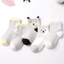 Load image into Gallery viewer, Luxury Modern 5pair Socks Set Kids Soft Cotton Socks Baby Cute Cartoon Warm Dots Fashion Sport Socks For Firls and Boys Kids