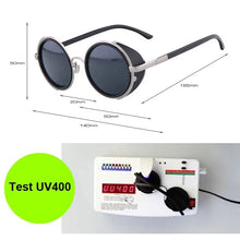 Load image into Gallery viewer, SHAUNA Vintage Women Steampunk Retro Coating Men Round Sunglasses Brand Designer Punk Sun Glasses UV400