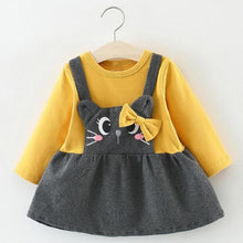 Load image into Gallery viewer, Autumn Baby Girl Princess Clothes Cute Girls Long Sleeve T-shirt Tops Cartoon Giraffe For Baby Girls