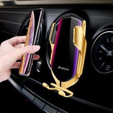 Load image into Gallery viewer, Automatic Luxury Clamping 10W Wireless Charger Car Phones Holder Smart Sensor Air Vent Mount Mobile Phone Stand