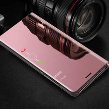 Load image into Gallery viewer, Lightweight Anti Peeping Magnetic Double-Sided Privacy Clear Back Metal Bumper Anti-Spy Phone Cases Cover for iPhone iPhone Smart Mirror Flip Case For iPhone 13 12 11 Pro XS Max XR Magnetic Stand Cover
