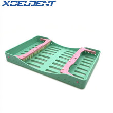 Load image into Gallery viewer, 1pcs Dental Sterilization Box with 10 Holders Tips handles Instrument Autoclavable Dentistry Tools