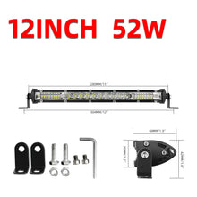 Load image into Gallery viewer, CO LIGHT 10D 10 20 30 inch 52W 104W 156W LED Work Light Bar Combo 4x4 Offroad LED Light Bar for Tractor Boat 4WD 4x4 Trucks ATV