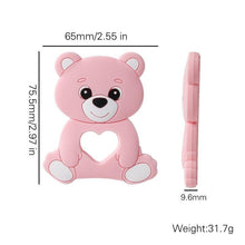 Load image into Gallery viewer, Silicone Teethers Food Grade Tiny Rod Teething Baby Shower Gifts Cartoon Animals Teether Let's Make 1pc