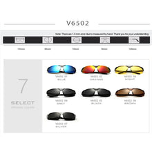 Load image into Gallery viewer, VEITHDIA Aluminum Magnesium Men's Polarized VU400 Sun Glasses Night Vision Mirror Male Eyewear Sunglasses Goggle Oculos 6502