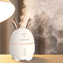 Load image into Gallery viewer, 300ML Mini Air Humidifier Cute Rabbit USB Aroma Essential Oil Diffuser Colorful Night Light Car Office Mist Maker
