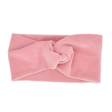 Load image into Gallery viewer, Handmade Modern Baby Headband Soft Elastic Cotton Baby Hat Solid Color Kids Cap Bonnet Knit Girls Hats Hairband Baby Accessories For Mother & Daughter