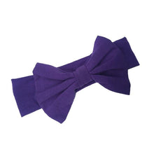 Load image into Gallery viewer, Headband Knitted Cotton Children Girls Elastic Bow Hair Bands Turban for girl Headbands
