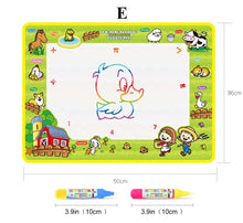 Load image into Gallery viewer, Magic Water Painting Drawing Mat & 2 Pens Doodle Board Coloring Books for Kids Children Educational Toys