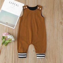 Load image into Gallery viewer, New Baby Boys Girls Outfits Clothes Newborn Baby Kids Rompers Toddler Solid Striped Sleeveless Cotton Jumpsuit Playsuit For Kids