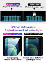 Load image into Gallery viewer, Anti Spy Ceramic Film For Iphone 13 12 11 Pro Max Mini Xr Xs Max Se 2020 8 6s 7 6 Plus Se3 Mobile Phone Screen Protector Anti-scratch, Ultra-clear Screen Protector Film For Iphone
