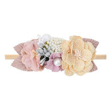 Load image into Gallery viewer, Handmade Luxury Pearl Baby Headbands Bundle Nylon Elastic Newborn Hair Accessories for Girls Kids