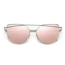 Load image into Gallery viewer, NEW Stevvex Designer Cat eye Sunglasses For Women and Ladies in Vintage Metal Reflective Glasse Mirror Retro Oculos De Sol Gafas Style With UV 400 Protection