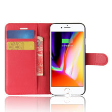Load image into Gallery viewer, Phone Case For IPHONE 7 8 Plus Wallet Case Flip Leather Back Cover For IPHONE7 IPHONE8 IPHONE 7plus 8plus Simple Case Foldable Case Leather Case Flip Phone Cover Case