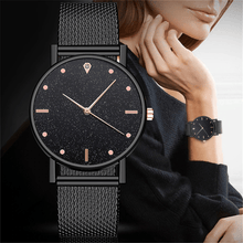 Load image into Gallery viewer, Cusual Ladies Watch Romantic Starry Sky Dial Women's Quartz Fashion Wristwatch For Women and Girls