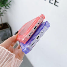 Load image into Gallery viewer, Transparent Wallet Case For iPhone 14 13 12 Pro Max Mini Shockproof Cover with Card Slots Pockets Slim Fit Thin Protective Soft Shock-Absorbing Lightweight Wallet Case