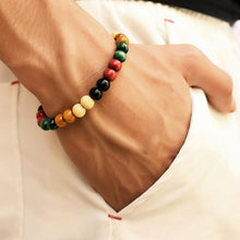 Load image into Gallery viewer, Lava Stone Men Wrist Bracelet Natural Moonstone Bead Tibetan Chakra Diffuser Bracelets For Men Jewelry Cool Gifts