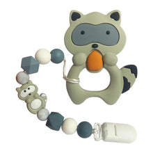 Load image into Gallery viewer, Baby Teething Lovely Koala Owl Horse Cookies Baby Teether Molar Toy Gift Raccoon Food Grade Silicone Beads For Kids and Baby