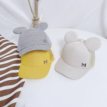 Load image into Gallery viewer, Luxury Modern Shiny Kids Baby Hat With Ear Letter Summer Baby Girl Boy Sun Hat Baseball Caps Cotton For Kids