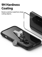 Load image into Gallery viewer, 2PCS Super Glass for iphone 14 13 Pro Max screen protector best Oleophobic Coating 2.5D edge full glue cover for iPhone 14 13 mini Black Edge 9H Tempered Glass Film Case-Friendly HD Clear Screen Protector For iPhone