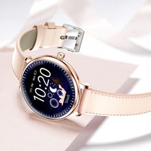 Load image into Gallery viewer, Luxury Modern Stylish Women Smart Watch With Round Screen Smartwatch For Girl Woman and Ladies With Heart Rate Monitor Compatible For Android and IOS Sistems