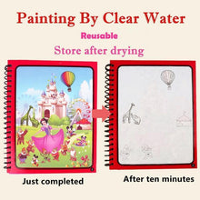 Load image into Gallery viewer, 1pcs Magical Book Water Drawing Coloring Cartoons Books Doodle Pen Painting Drawing Board For Kids Toys Birthday Gift