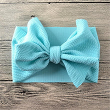 Load image into Gallery viewer, Newborn Large Bow Headwrap for Baby Girl Fabric Messy Bow Headband Turban Bowknot Tie