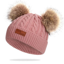 Load image into Gallery viewer, New Fashion Children Winter Caps For Baby Kids Girl Solid Knitted Thick And Modern Caps