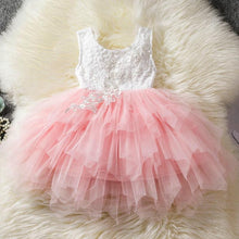 Load image into Gallery viewer, Luxury Modern Flower Newborn Baby Dress New Summer Cute Baby Girls Clothes Tulle Lace Infant Party Clothing Dress For Girls
