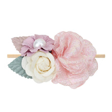 Load image into Gallery viewer, Handmade Luxury Pearl Baby Headbands Bundle Nylon Elastic Newborn Hair Accessories for Girls Kids