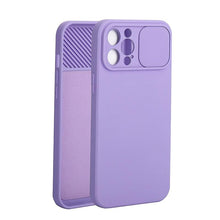 Load image into Gallery viewer, Sliding Lens Protective Silicone Case For iPhone 11 Pro Max Mini 12 Pro 13 Push Cover iphone Slide Camera Cover Case with Camera Lens Protector Cover Silicone Bumper Slim Phone Cover Compatible with iPhone