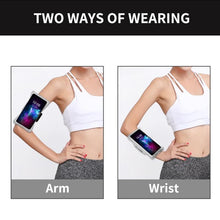 Load image into Gallery viewer, Running Gray Armband Sport Phone Case On Hand Mobile Holder Arm Band Wrist Bag For Workout