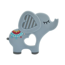 Load image into Gallery viewer, Baby Teethers Cartoon Animal Baby Teething Toy Penguin Silicone Teether Unicorn Pendant Raccoon Accessories