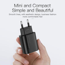 Load image into Gallery viewer, Small Black PD Charger USB 18W QC 4.0 USB Type C Fast Portable Wall Charger High Speed Charging