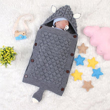 Load image into Gallery viewer, Stevvex Knitted Newborn Baby Blanket Baby Sleeping Bags Stroller Bedding Warm Swaddle Wrap