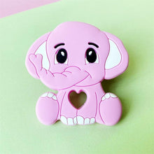 Load image into Gallery viewer, Cartoons Silicone Teether Mini Elephant Animal Rodents Chewable Toys Products For Parents Baby Boys And Girls
