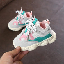 Load image into Gallery viewer, Baby Toddler Shoes New Spring Autumn Soft Bottom Patchwork Kids Sneakers Lace Up Boys Girls Sport Shoes Chaussure Enfant
