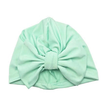 Load image into Gallery viewer, Luxury Modern Baby Headband Hat Bowknot Print Cotton Stretchy Turban Headband Infant Head Wrap Beanie Hat For Babies and Kids