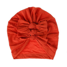 Load image into Gallery viewer, Modern Handamde Toddler Baby Boys& Girls Turban Head Wrap Beanie Cotton Hat Solid Cap Headband For Kids