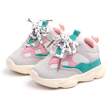 Load image into Gallery viewer, Baby Toddler Shoes New Spring Autumn Soft Bottom Patchwork Kids Sneakers Lace Up Boys Girls Sport Shoes Chaussure Enfant