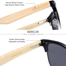 Load image into Gallery viewer, Brand Bamboo Handmade Luxury Polarized Modern and Retro Wood Sunglasses for Men and Women With UV400 Protection