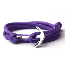 Load image into Gallery viewer, New Navy Blue Anchor Bracelet Men Friendship Anchor Bracelet Handmade Multi-layer Nylon Rope Chain Men And Women Jewelry