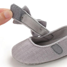 Load image into Gallery viewer, Baby Girls First Walkers Bow Knot Solid Soft Shoe Footwear For Baby Girl Breathable Shoes
